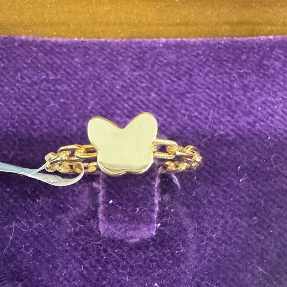 14K solid gold link ring - Picture 1 of 7